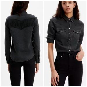 Levi’s Western Fringe top